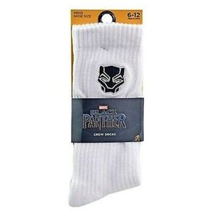 Marvel Black Panther Crew Socks Mens Sz 6-12